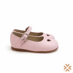 Ballerine rose cuori traforati