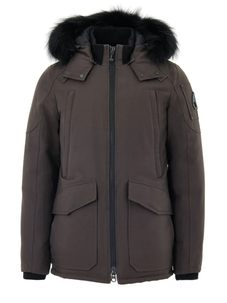 Giubbino Field Jacket in Marrone Moose Knuckles - immagine 2