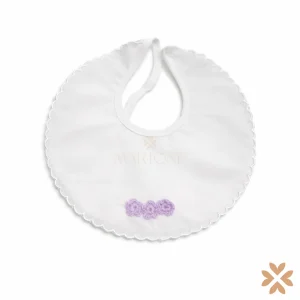 Bavetta fiorellini ricamati - Primodì Bebè