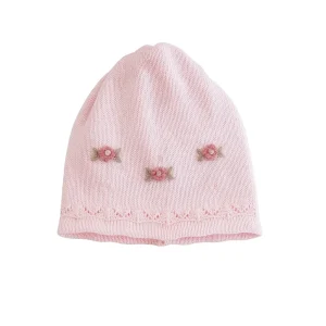 Cappello lana roselline - Primodì Bebè