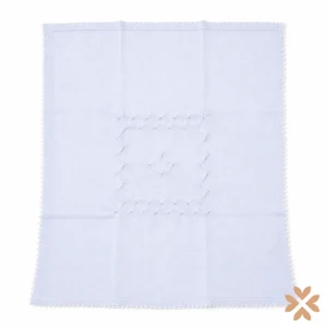 Coperta culla in filo cielo con punto smock – Primodì Bebè