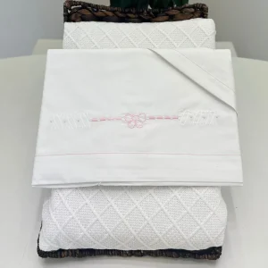 Primodì Bebe - Set Lenzuolo fiocco