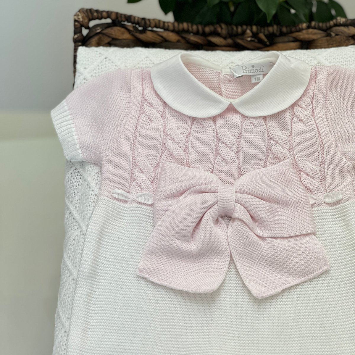 Primodì Bebe - Pagliaccetto in filo con fiocco - immagine 3