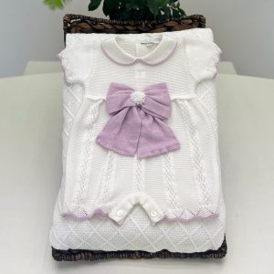 Primodì Bebe - Pagliaccetto fiocco lilla