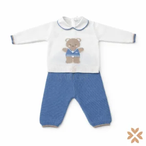 Tutina spezzata in filo con orsetto - Primodì Bebè