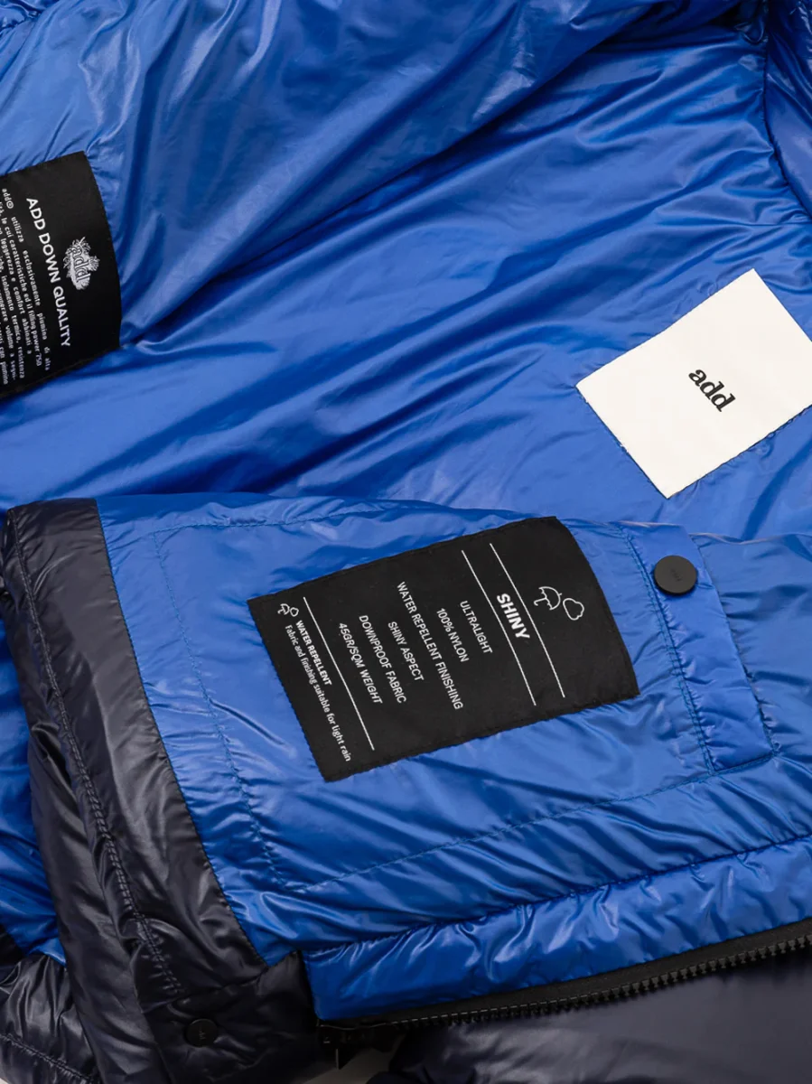 Piumino Corto con colletto a contrasto ADD - immagine 6