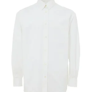 Camicia in Popeline di Cotone con Doppio Colletto Gucci