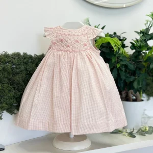 Abito vichy punto smock - Tartaleta