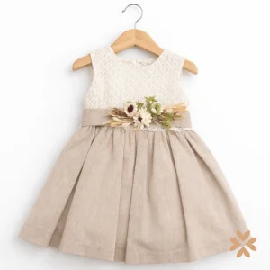 Abitino combinato pizzo e lino - Teto e Tatta