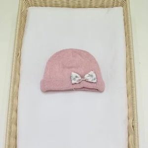 Cappello in caldo cotone con fiocco