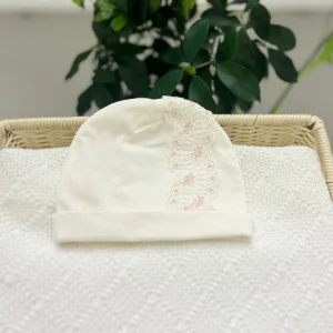 Cappellino cotone e pizzo - Teto e Tatta
