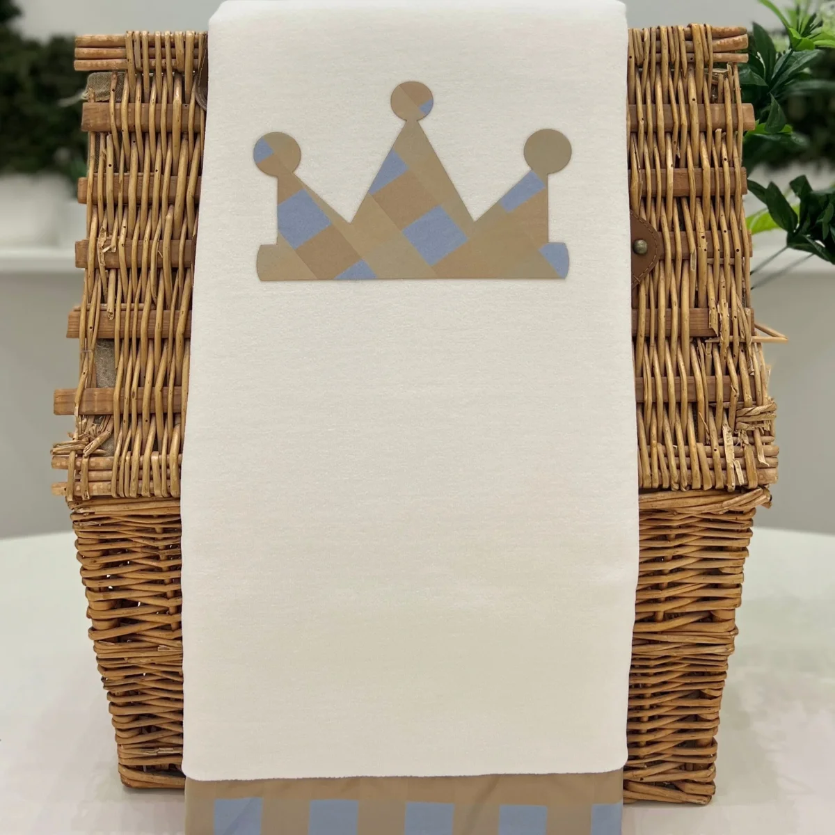 Coperta in ciniglia e taffetà