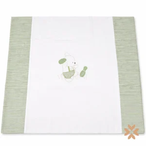 Copertina con ricamo orsetto - Teto e Tatta