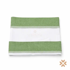 Set lenzuola fascia in lino verde - Teto e Tatta