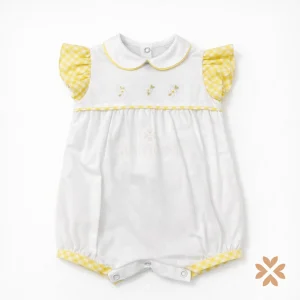 Pagliaccetto con inserti vichy - Teto e Tatta