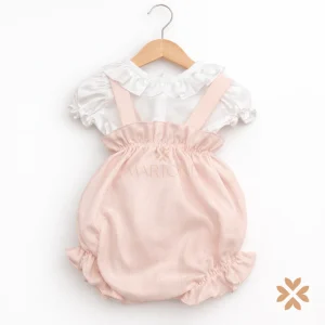 Salopette rosa neonata - Teto e Tatta