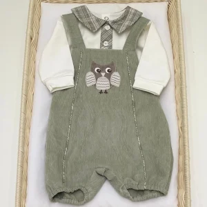 Salopette velluto millerighe