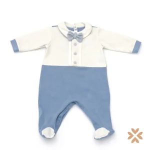 Tutina intera in cotone con papillon - Teto e Tatta