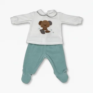 Tutina spezzata in ciniglia - Teto e Tatta