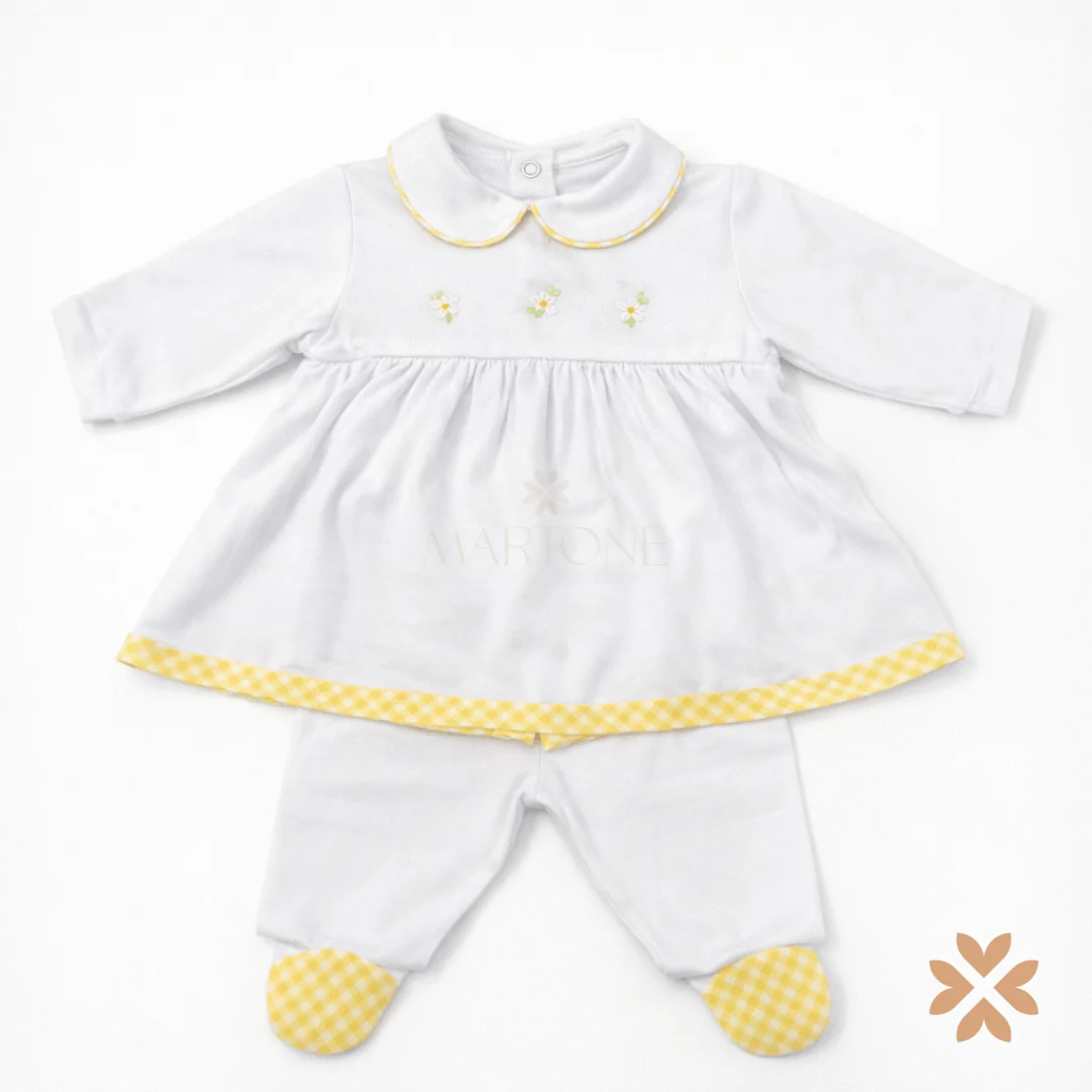 Tutina in cotone con inserti vichy - Teto e Tatta - immagine 2