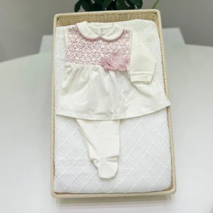 Tutina spezzata cotone e macramé - Teto e Tatta