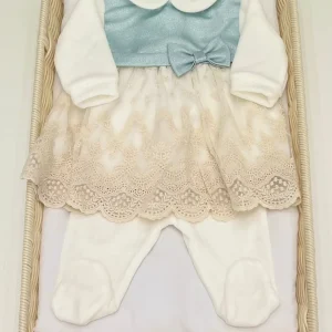 Tutina spezzata in ciniglia e lurex