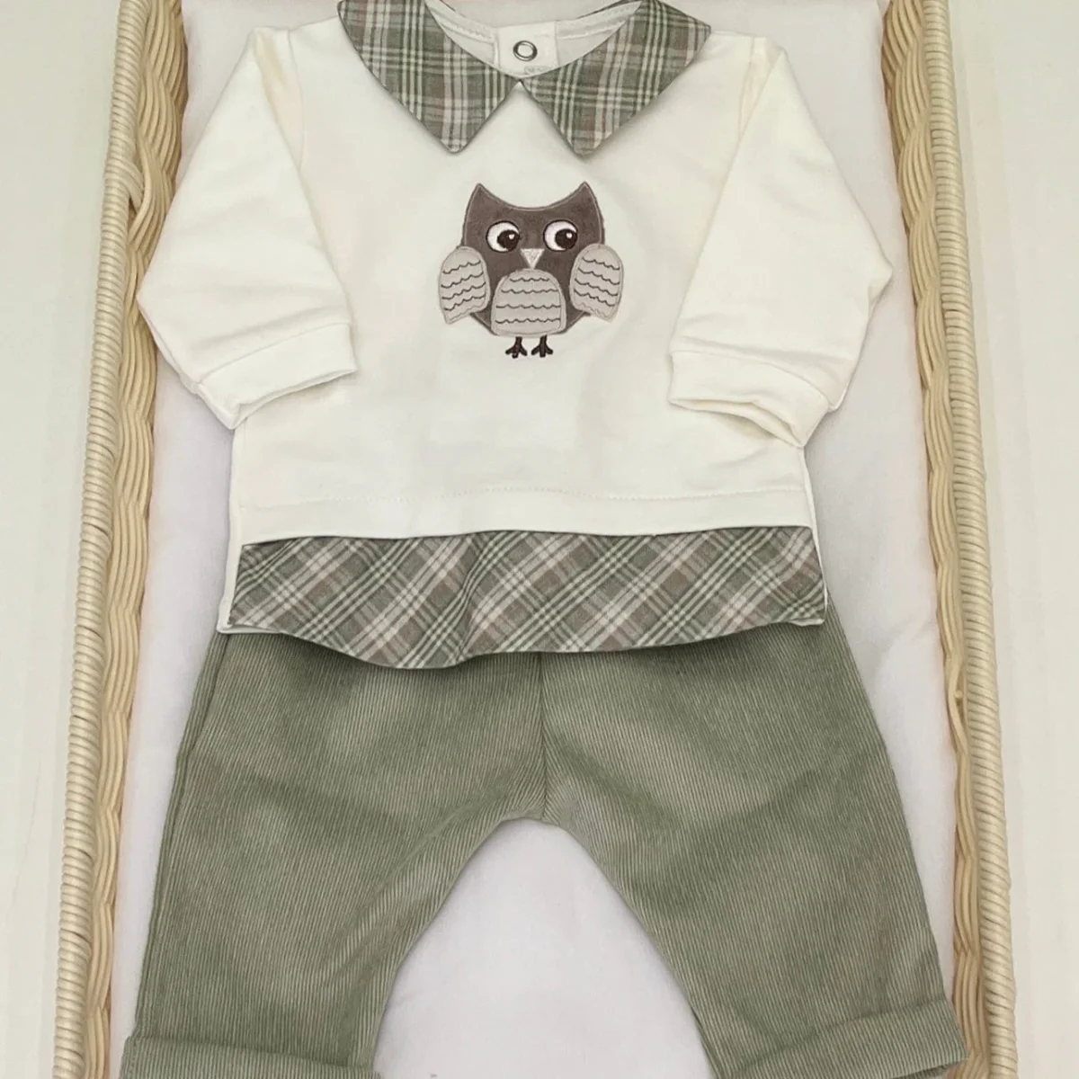 Tutina spezzata in ciniglia e velluto