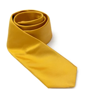 Cravatta oro in seta Dolce & Gabbana