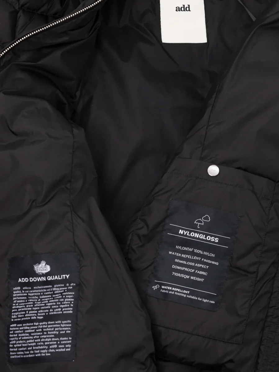 Piumino con cappuccio removibile ADD - immagine 6