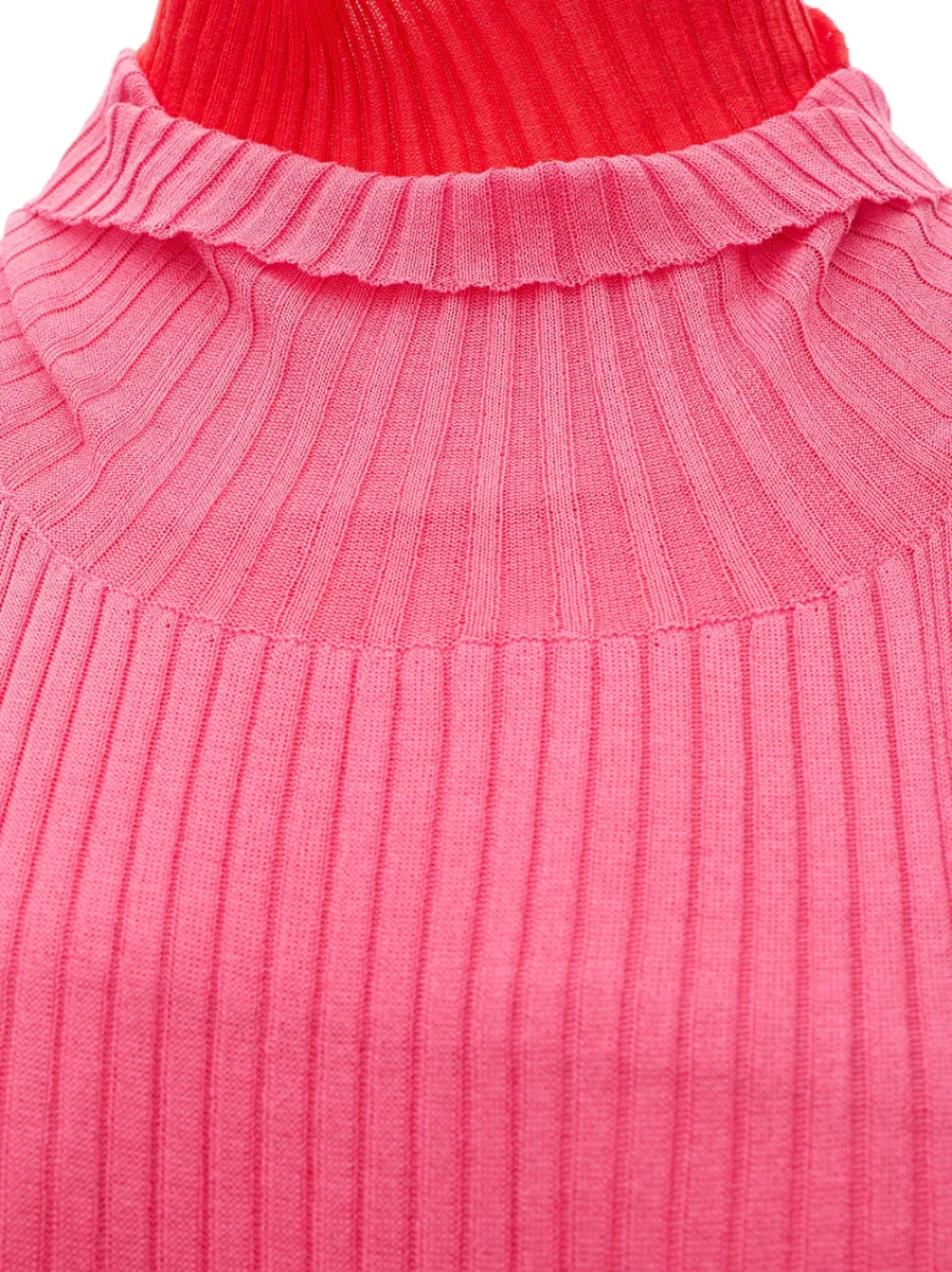 Abito Lungo in Maglia Stretch con Frange Bottega Veneta - immagine 4