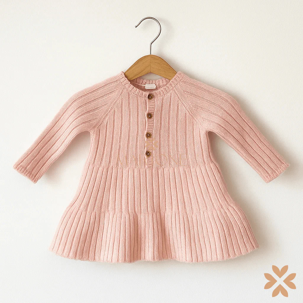 Abito con gilet in lana merino - Wedoble - immagine 3