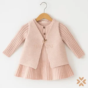 Abito con gilet in lana merino - Wedoble