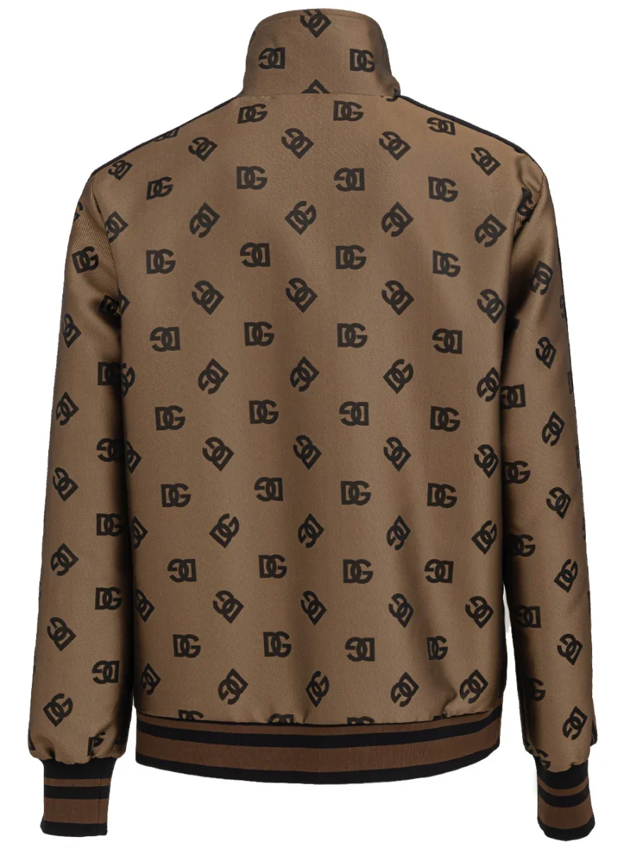 Giubbino con zip all over logo Dolce & Gabbana - immagine 3