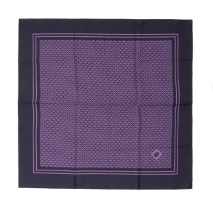 Pochette da taschino in seta viola Dolce & Gabbana