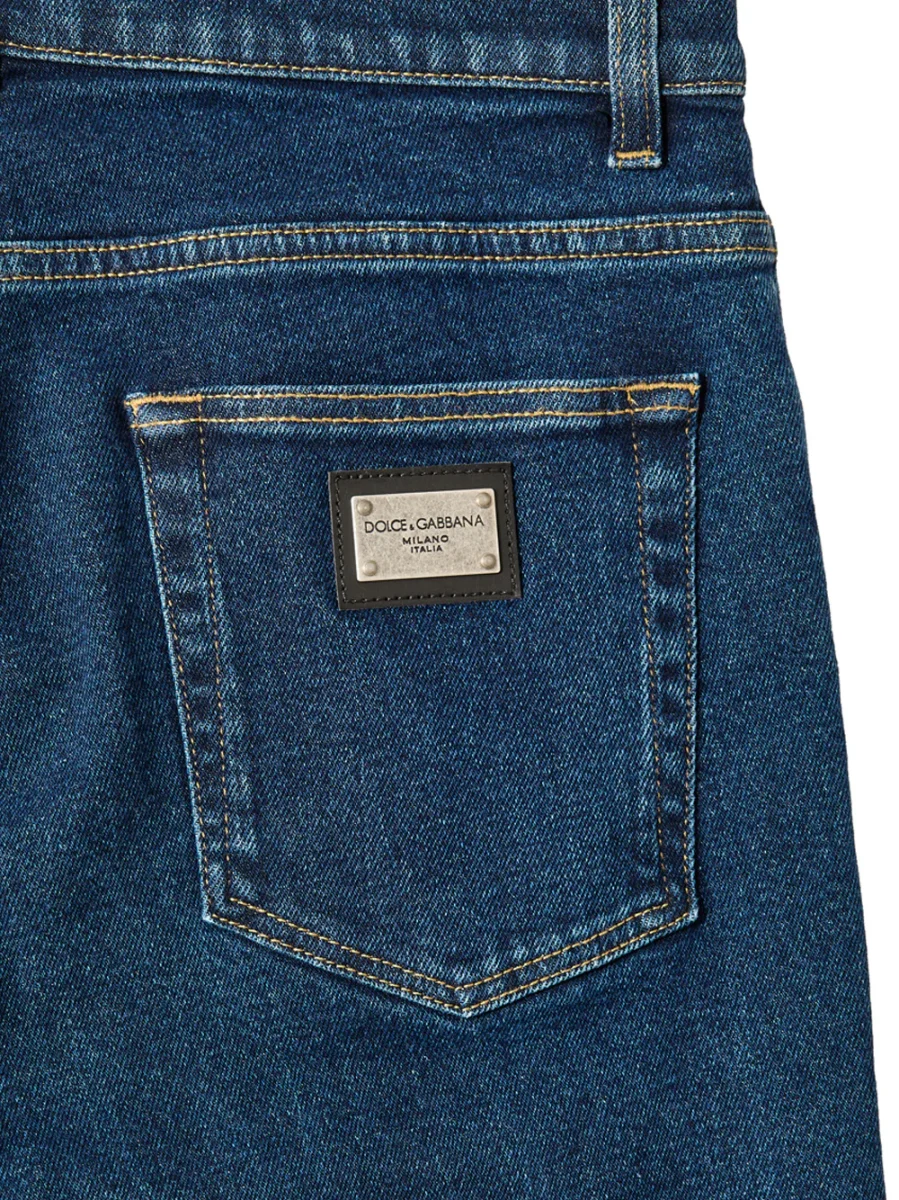 Jeans Skinny Cinque Tasche in Blu Dolce & Gabbana - immagine 5