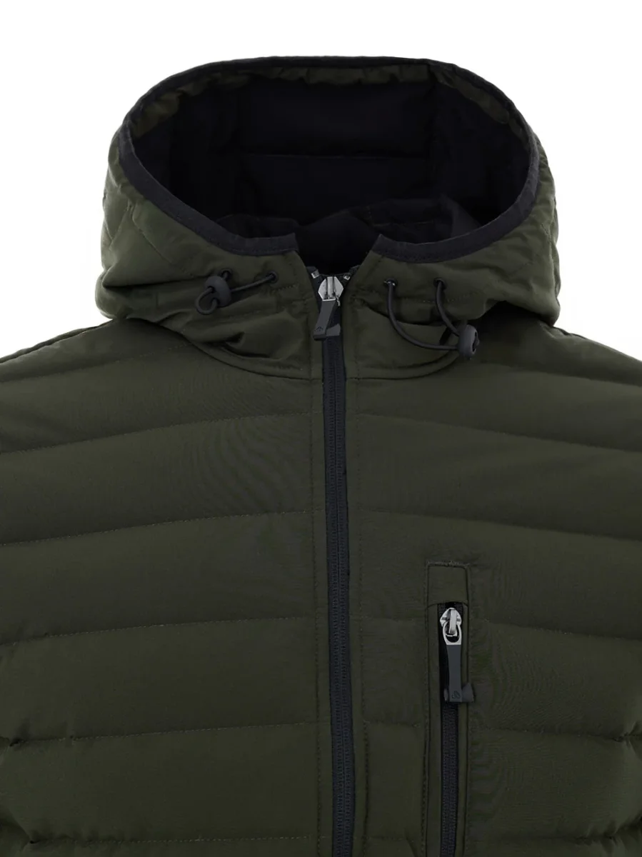 Piumino Lightweight in Verde con Cappuccio Moose Knuckles - immagine 4