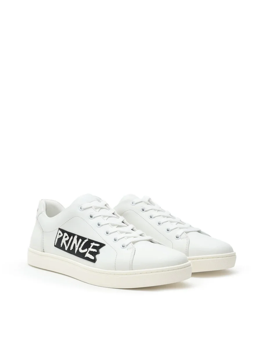 Sneakers Bassa in Pelle Bianca 'Prince' Dolce & Gabbana - immagine 3